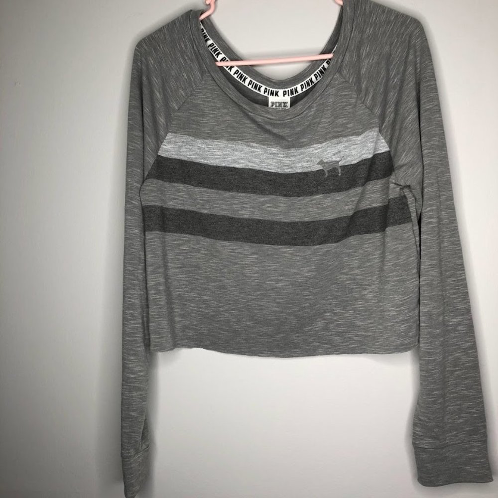 Pink! By Victoria's Secret Crop Sweatshirt